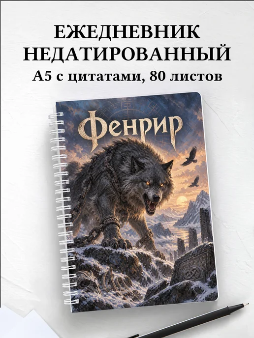 Ежедневник недатированный Фенрир