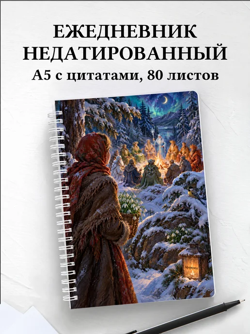 Ежедневник недатированный Двенадцать месяцев