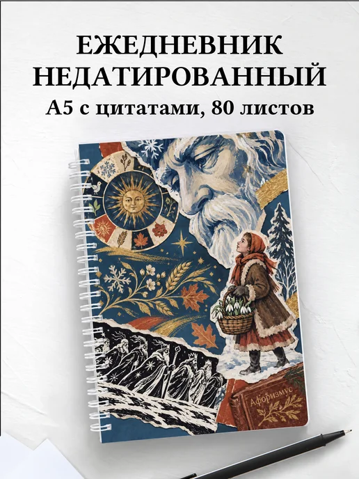 Ежедневник недатированный Двенадцать месяцев