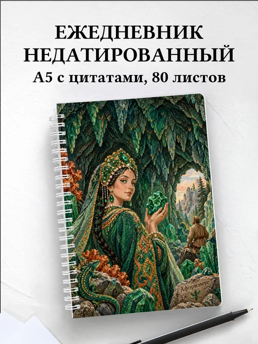 Ежедневник недатированный Хозяйка Медной горы