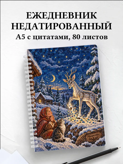 Ежедневник недатированный Серебряное копытце