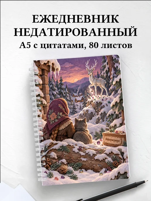 Ежедневник недатированный Серебряное копытце