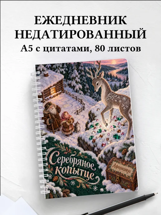 Ежедневник недатированный Серебряное копытце