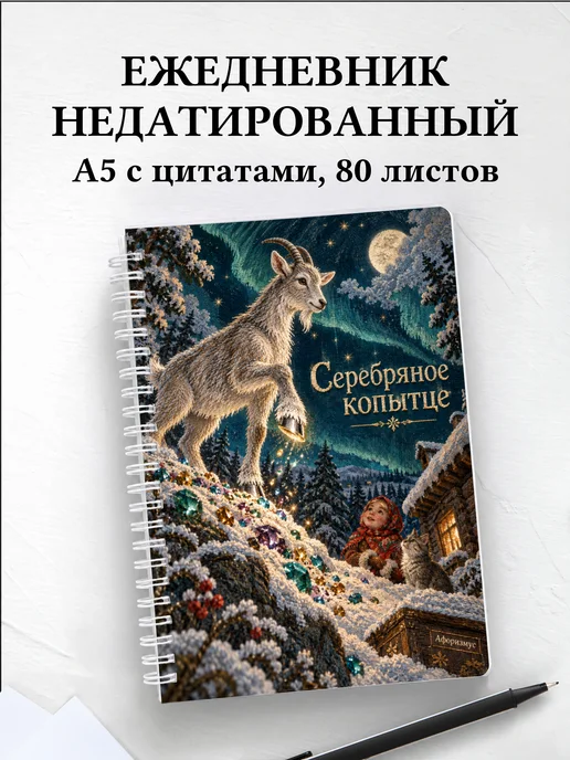 Ежедневник недатированный Серебряное копытце