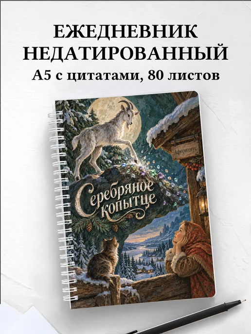 Ежедневник недатированный Серебряное копытце