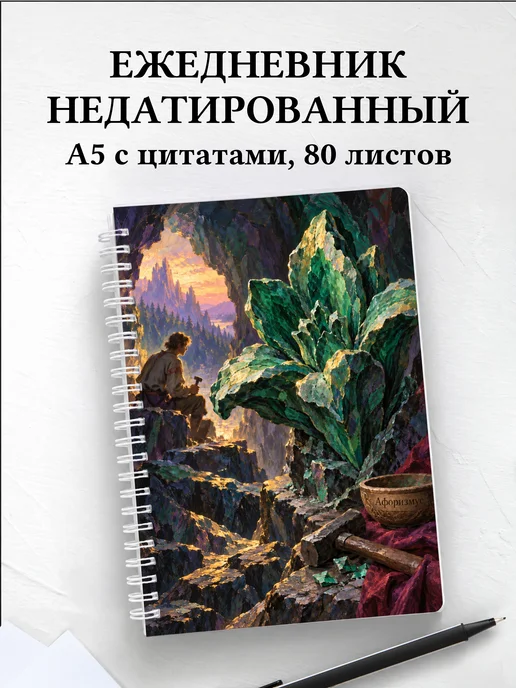 Ежедневник недатированный Каменный цветок