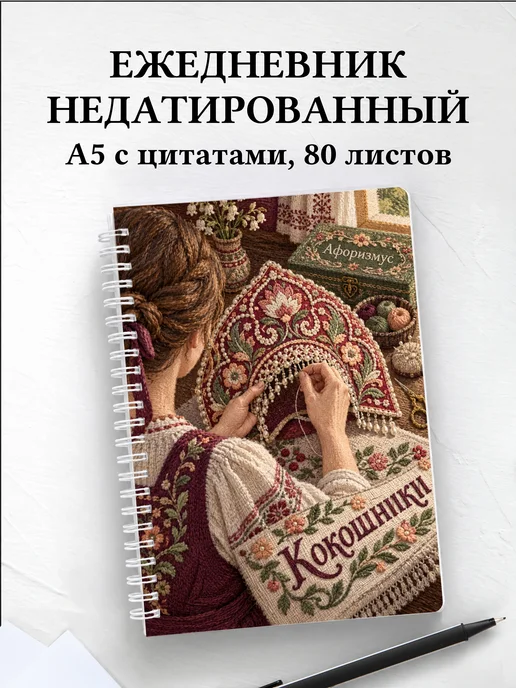 Ежедневник недатированный Кокошники