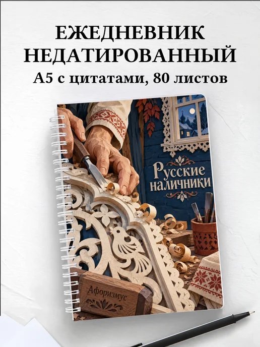 Ежедневник недатированный Русские наличники