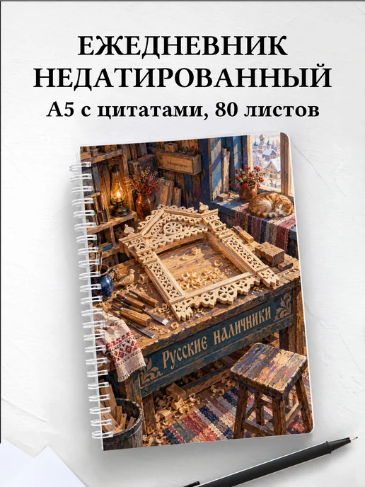 Ежедневник недатированный Русские наличники
