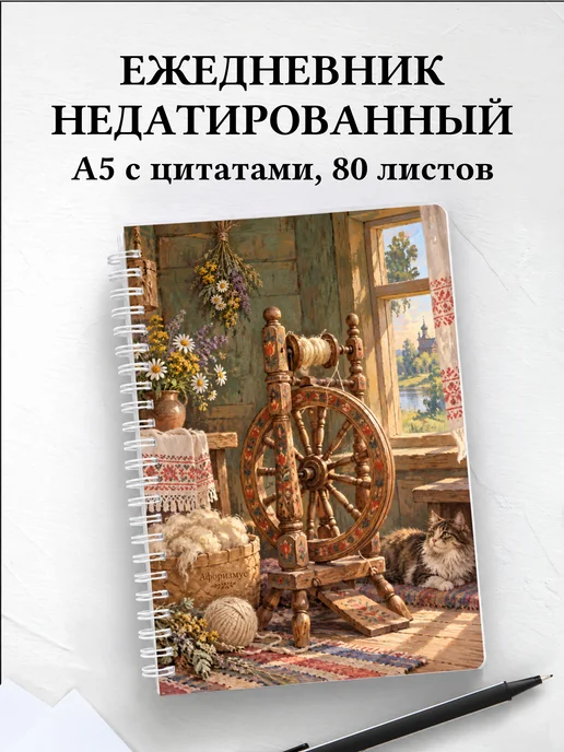 Ежедневник недатированный Прялки