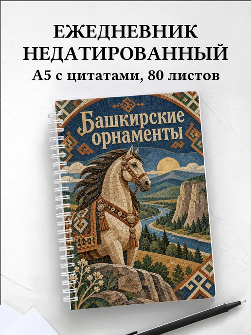 Ежедневник недатированный Башкирские орнаменты
