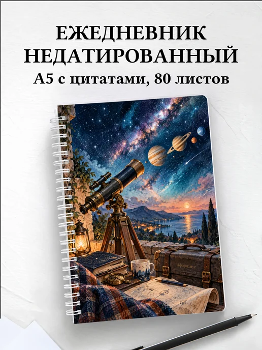 Ежедневник недатированный наблюдателя планет