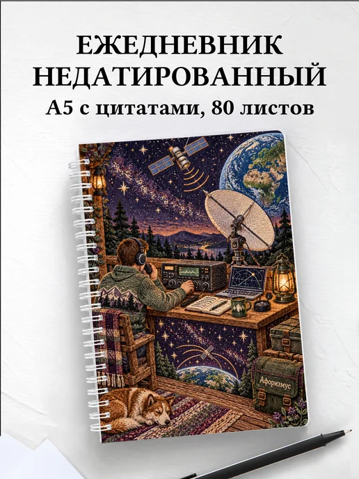 Ежедневник недатированный радиолюбителя спутниковой связи