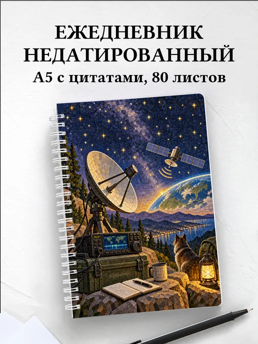 Ежедневник недатированный радиолюбителя спутниковой связи