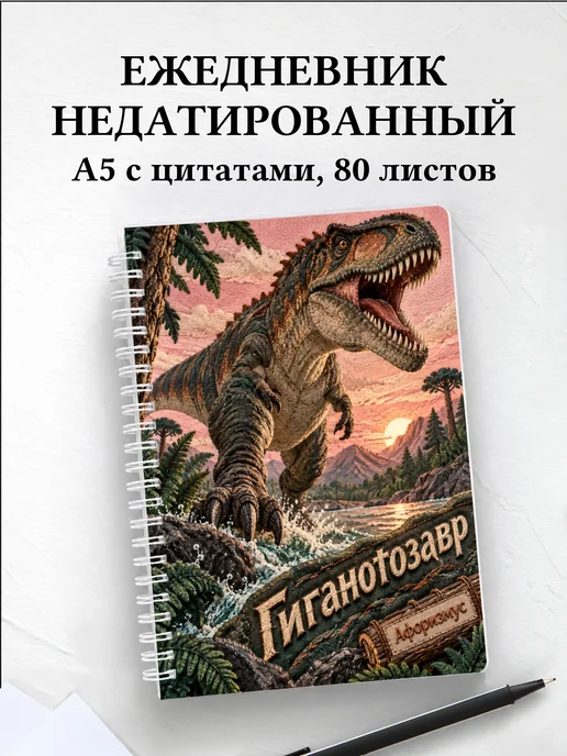 Ежедневник недатированный Гиганотозавр