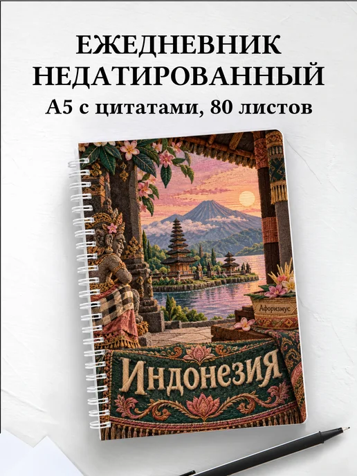 Ежедневник недатированный Индонезия