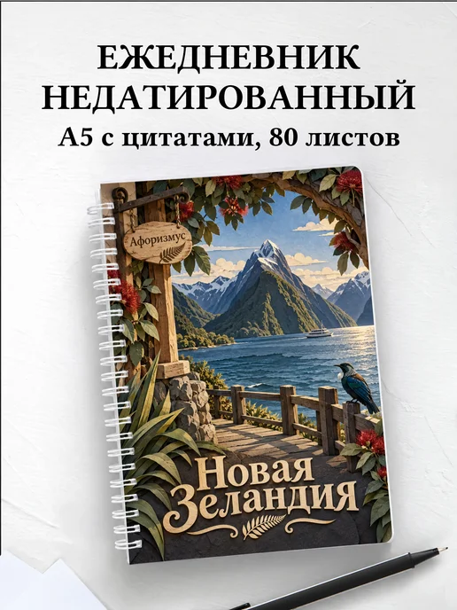 Ежедневник недатированный Новая Зеландия