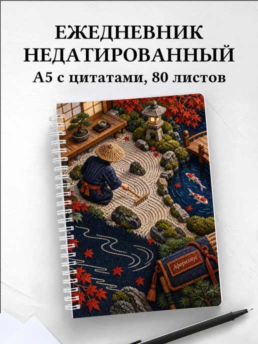 Ежедневник недатированный любителя японских садов