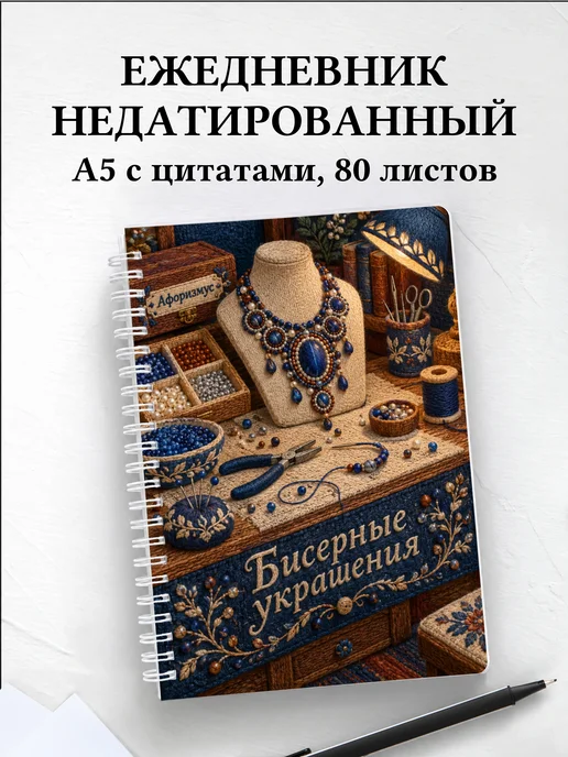 Ежедневник недатированный Бисерные украшения