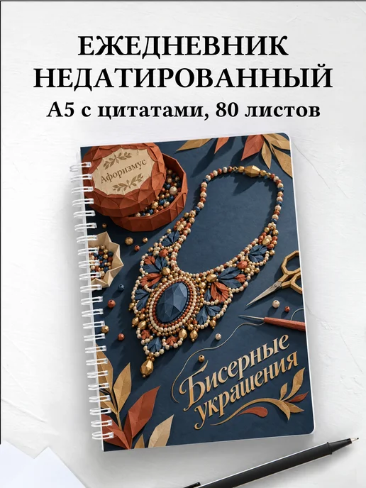 Ежедневник недатированный Бисерные украшения