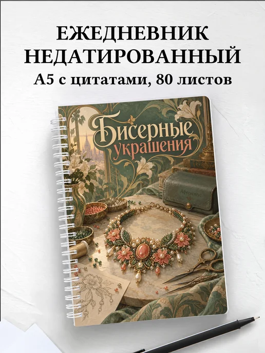 Ежедневник недатированный Бисерные украшения