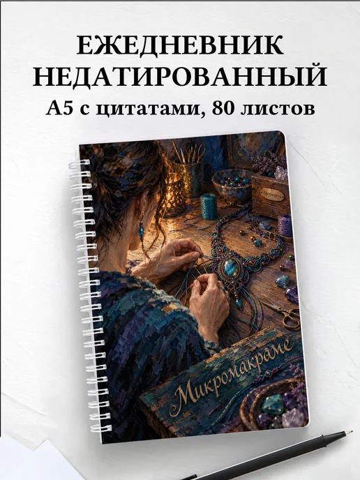 Ежедневник недатированный Микромакраме