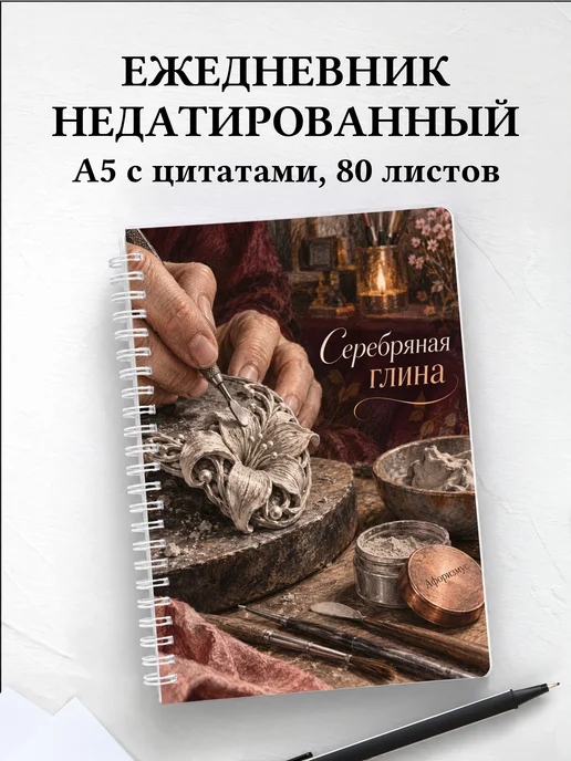 Ежедневник недатированный Серебряная глина