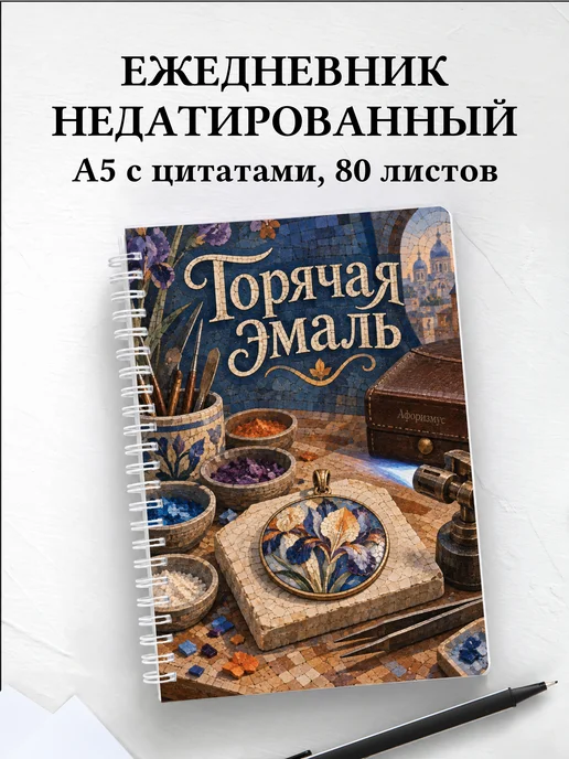 Ежедневник недатированный Горячая эмаль
