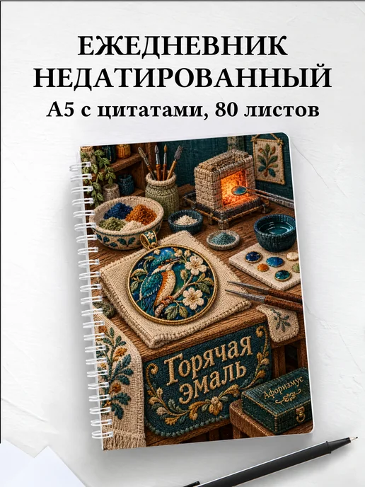Ежедневник недатированный Горячая эмаль