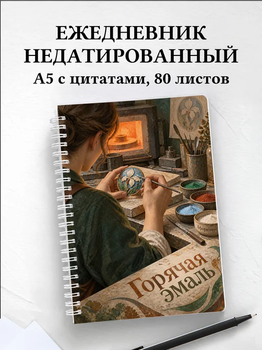 Ежедневник недатированный Горячая эмаль