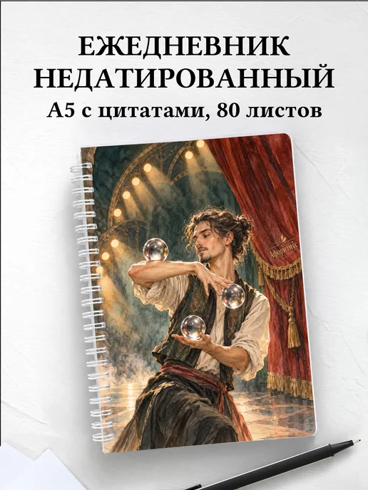 Ежедневник недатированный Контактное жонглирование