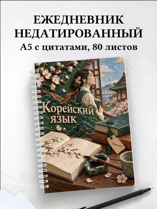 Ежедневник недатированный Корейский язык