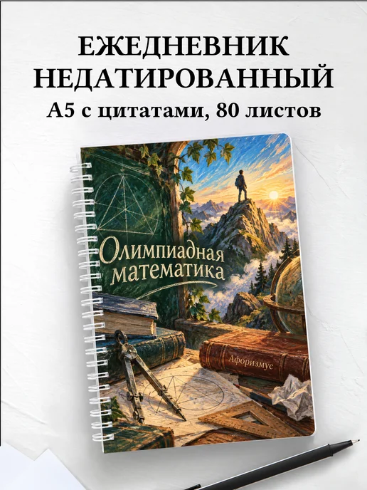 Ежедневник недатированный Олимпиадная математика