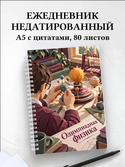 Ежедневник недатированный Олимпиадная физика