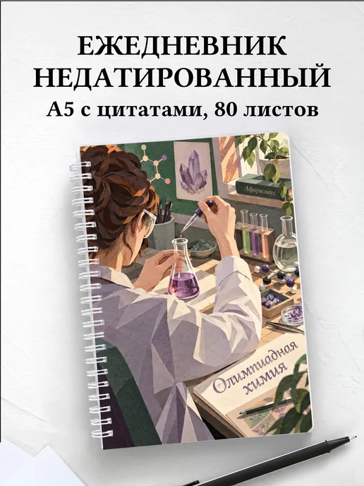 Ежедневник недатированный Олимпиадная химия