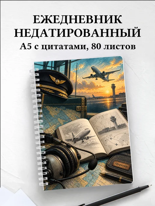 Ежедневник недатированный Английский для авиации