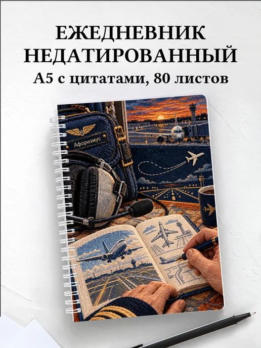 Ежедневник недатированный Английский для авиации