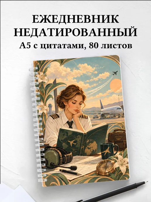Ежедневник недатированный Английский для авиации