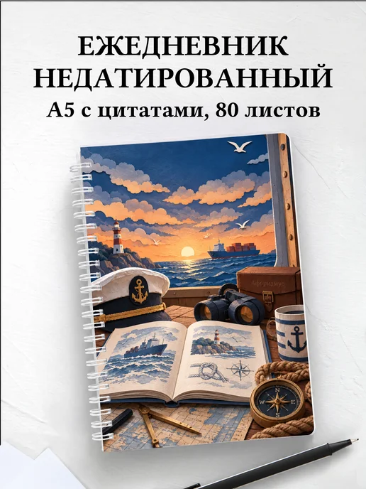 Ежедневник недатированный Английский для моряков