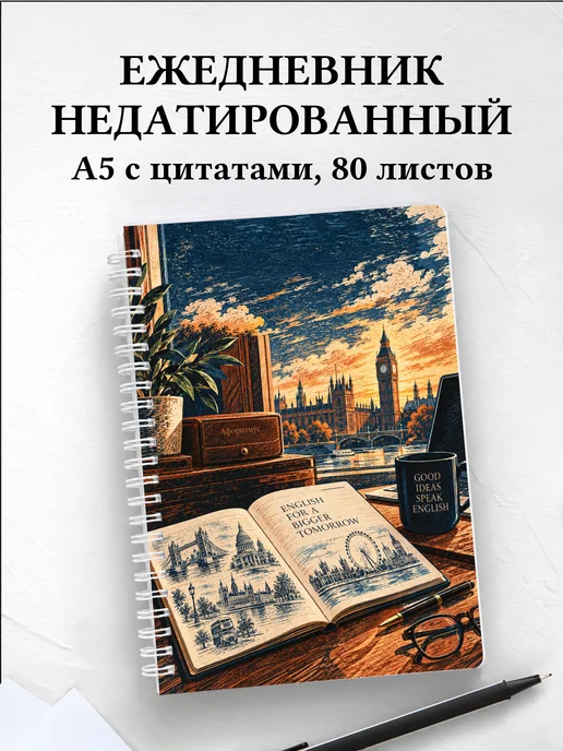 Ежедневник недатированный Деловой английский