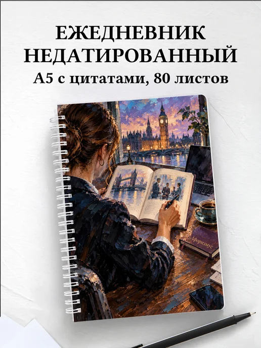 Ежедневник недатированный Деловой английский