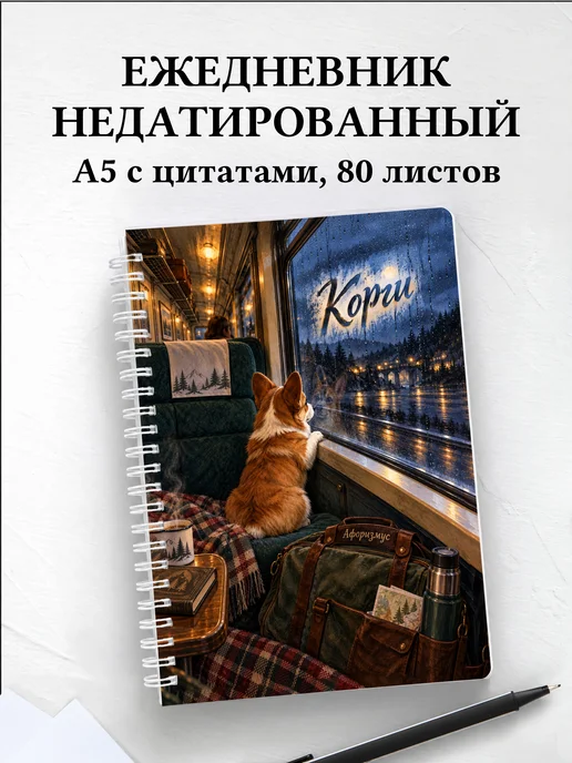 Ежедневник недатированный Корги