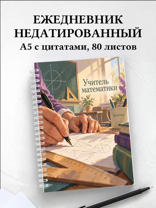 Ежедневник недатированный учителя математики