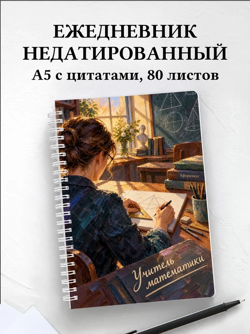 Ежедневник недатированный учителя математики