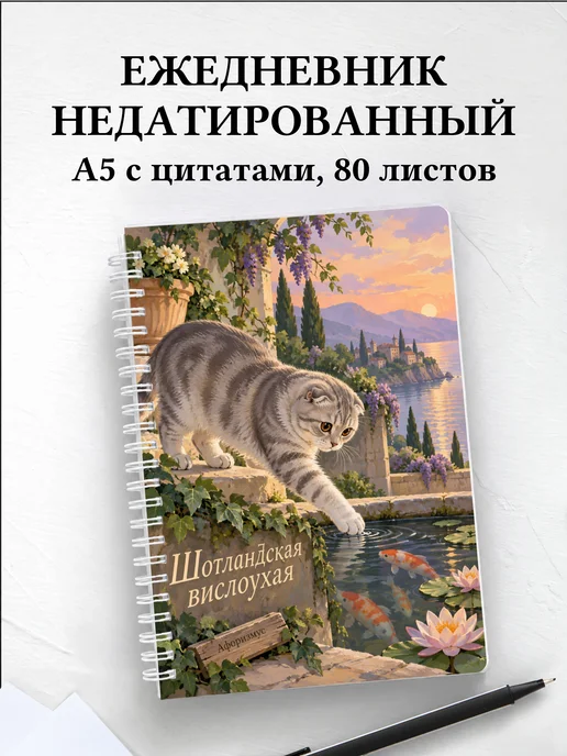 Ежедневник недатированный Шотландская вислоухая