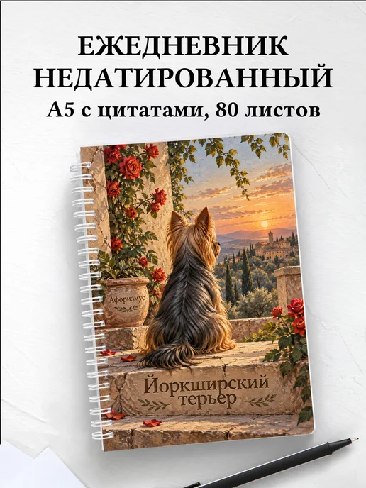 Ежедневник недатированный Йоркширский терьер