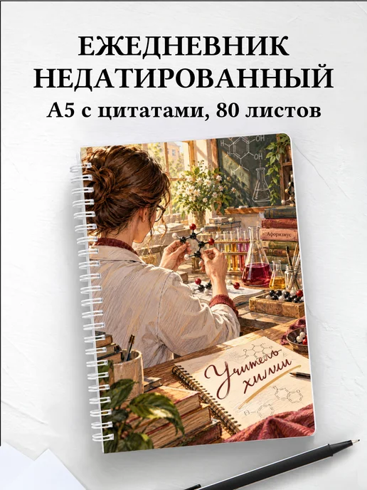 Ежедневник недатированный учителя химии