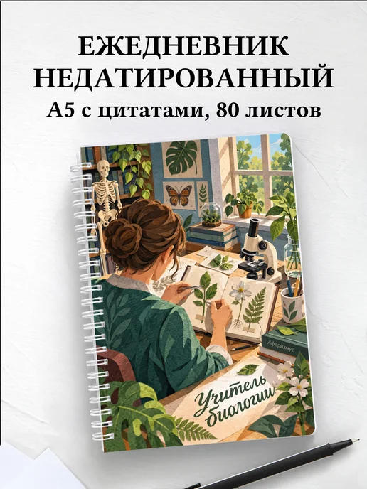 Ежедневник недатированный учителя биологии