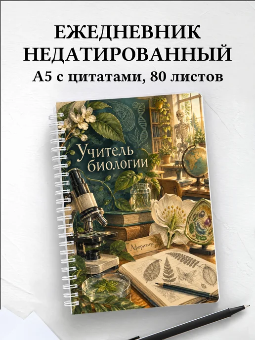 Ежедневник недатированный учителя биологии