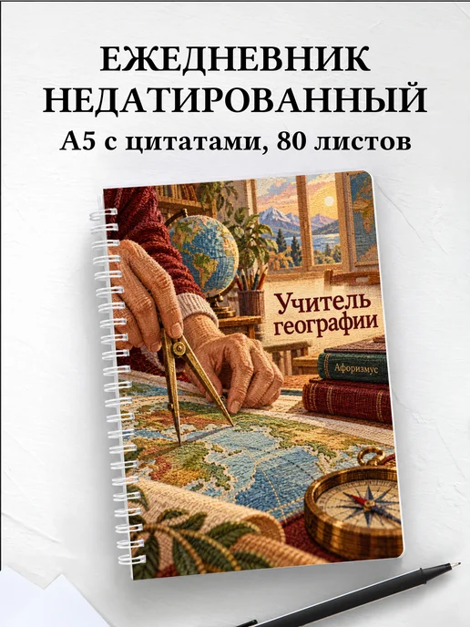 Ежедневник недатированный учителя географии